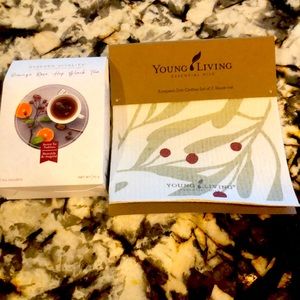 Young Living European dish cloth and tea
